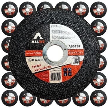 50SZT TARCZA DO CIĘCIA METALU 125 x 1,0MM TARCZE DO CIĘCIA METALU 125 MOCNA
