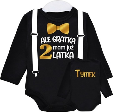 Body URODZINY ALE GRATKA MAM 2 LATKA IMIĘ r. 98