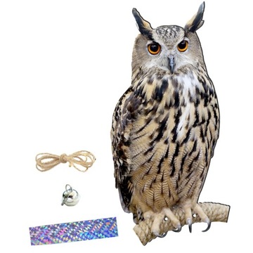 Подвесные колокольчики в виде совы, поделки для отпугивания птиц