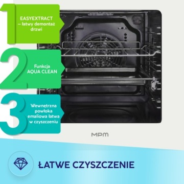 Белый 45 см комплект Индукционная варочная панель MPM-45-16/W + Духовой шкаф MPM-45-BO-22/W