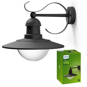 Kinkiet zewnętrzny LED lampa ogrodowa Philips Topiary E27 latarnia ścienna