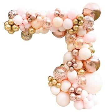 Girlanda Balonowa Rose Gold