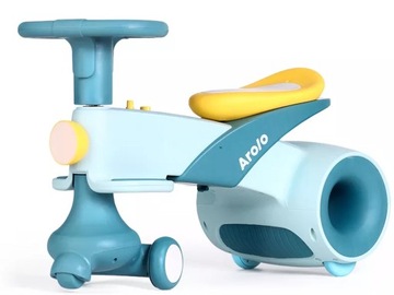 JEŹDZIK NIEBIESKI GRAWITACYJNY MOTOR ROWER DZWIĘKI ŚWIATŁO
