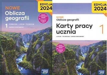 NOWE Oblicza geografii kl.1 KOMPLET Podstawowy NOWA ERA Edycja 2024