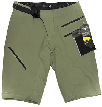 SZORTY SPODENKI ROWEROWE ELASTYCZNE MOCNE 100% Airmatic DH Enduro r. M