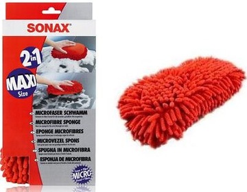 SONAX БОЛЬШАЯ ГУБКА ДЛЯ МОЙКИ АВТОМОБИЛЯ ИЗ МИКРОФИБРЫ