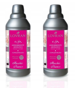 LOVRAN Płyn do płukania Białe Piżmo 1L x2