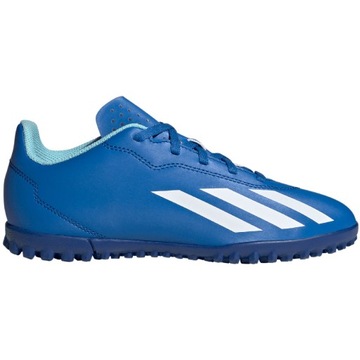 Buty piłkarskie dla dzieci adidas X Crazyfast.4 TF niebieskie IE4067 28