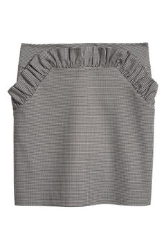 Spódnica w pepitke z falbanką H&M r.46