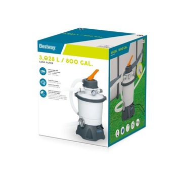 BESTWAY 58515 НАСОС ПЕСОЧНОГО ФИЛЬТРА ДЛЯ БАССЕЙНОВ 3028л/ч + СОЕДИНИТЕЛИ, ШЛАНГИ