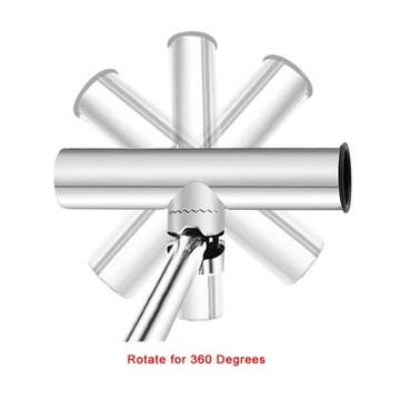 2 полированных регулируемых держателя удочки