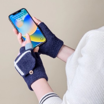 ПЕРЧАТКИ БЕЗ ПАЛЬЦЕВ, ДЕТСКИЕ ЗИМНИЕ ПЕРЧАТКИ ДЛЯ ТЕЛЕФОНА, ТЕПЛЫЕ, ЖЕНСКИЕ
