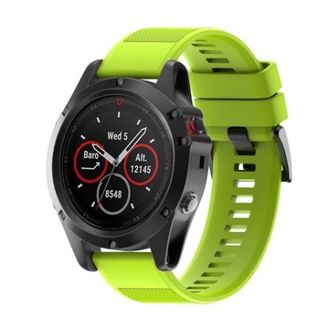 Pasek do GARMIN Fenix 5X 3 QUICKFIT LIMONKOWY