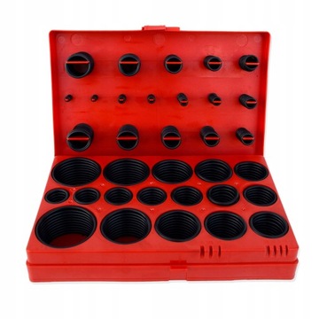 НАБОР МЕТРИЧЕСКИХ МАСЛОСТОЙКИХ УПЛОТНИТЕЛЬНЫХ КОЛЬЦЕВ 419 ШТ.