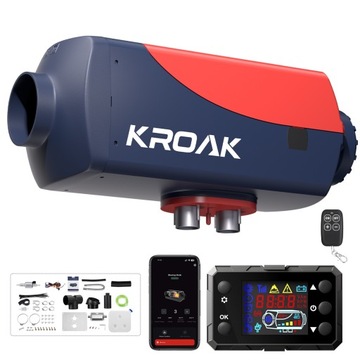 OGRZEWANIE POSTOJOWE 8KW 12/24V NAGRZEWNICA DIESEL WEBASTO BLUETOOTH LCD