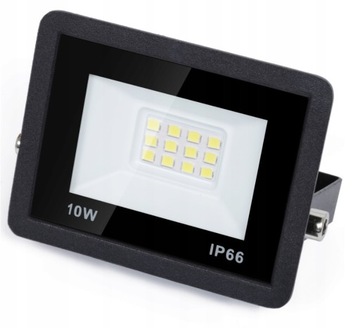 HALOGEN LAMPA NAŚWIETLACZ LED BIAŁY ZIMNY 10W IP66 6500K
