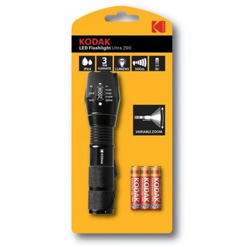 Latarka Kodak LED Flashlight Ultra 290 + baterie