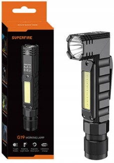 LATARKA WIELOFUNKCYJNA SUPERFIRE 200LM USB 200M 5W