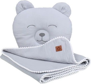 МУСЛИНОВОЕ ОДЕЯЛО + ПОДУШКА BABYMAM BEAR