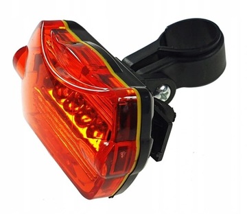 ZESTAW OŚWIETLENIE ROWEROWE PRZÓD TYŁ 5 LED+GRATIS