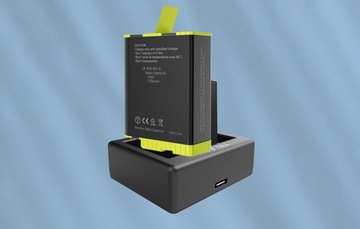 ЗАРЯДНОЕ УСТРОЙСТВО + 2 АККУМУЛЯТОРА GOPRO HERO BATTERY 9/10
