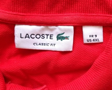 144 LACOSTE CLASSIC FIT MĘSKIE POLO 4XL