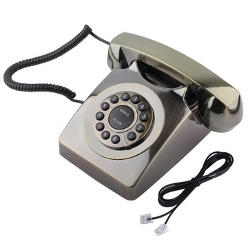 KLASYCZNY TELEFON STACJONARNY W STYLU RETRO