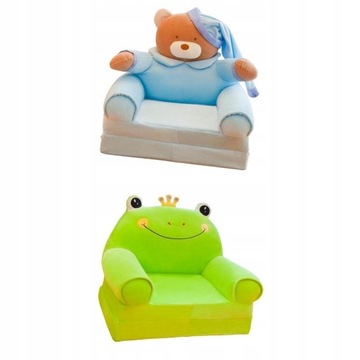 2pcs Removable Children Foldable Lounger Sofa