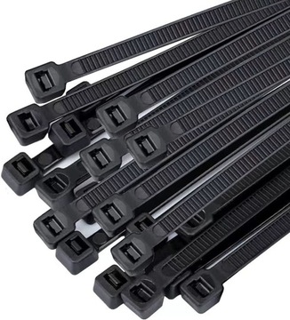 Trytytki opaski zaciskowe kablowe 4,8x300 mm 100 SZT 2 kolory wytrzymałe