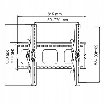 ART Uchwyt do TV LCD/LED/PLAZMA 32-100 100KG AR-08