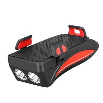 UCHWYT ROWEROWY NA TELEFON LAMPKA ROWEROWA LED