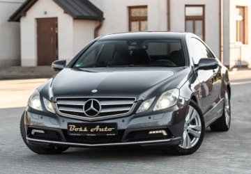 Mercedes Klasa E W212 Coupe 350 CDI BlueEFFICIENCY 231KM 2009 Mercedes-Benz Klasa E 350CDI 231KM Ledy Skora Xenon Navi Full Serwis ASo, zdjęcie 3