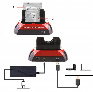 Док-станция SATA HDD SSD USB 3.0 КЛОН
