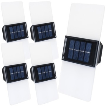 5x Kinkiet Lampka Solarna Ozdobna LED Oświetlenie Domku Altanki Tarasu