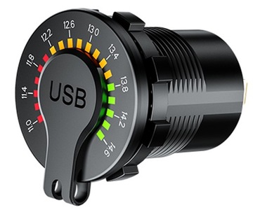 USB QC 3.0 ЦИФРОВОЙ СВЕТОДИОДНЫЙ ВОЛЬТМЕТР ШКАЛА