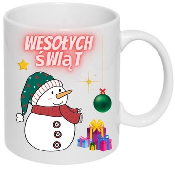KUBEK PREZENT ŚWIĄTECZNY ZIMOWY BOŻE NARODZENIE