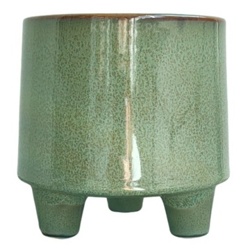 Osłonka CERAMICZNA na nóżkach GREEN HIPPO Ø 13 cm