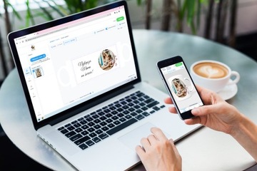 КРУЖКА С ВАШИМ ФОТО С НАПЕЧАТАННЫМ ЛОГОТИПОМ INSTRING фото подарок WIZARD RED