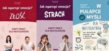 Jak ogarnąć emocje? Złość + Strach Karty pracy +W pułapce myśli nastolatków