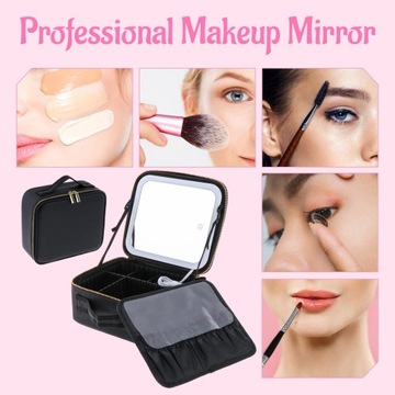 Косметичка в форме шлейфа Органайзер для черной косметички