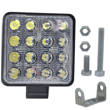 HALOGEN LED LAMPA ROBOCZA 16x LED 12V 24V 48W