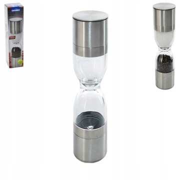 PODWÓJNY DUO MŁYNEK RĘCZNY SÓL/PIEPRZ CERAMICZNY