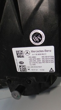 MERCEDES CLA 118 W118 ЛЕВАЯ ФАРА ЛЕВАЯ ФАРА MULTIBEAM LED