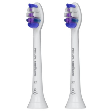 2x ORYGINALNA KOŃCÓWKA PHILIPS SONICARE S2 HX6054 SENSITIVE DO SZCZOTECZKI