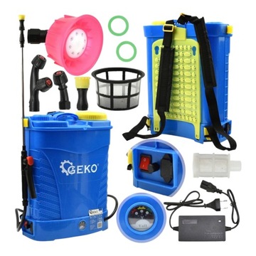 Opryskiwacz AKUMULATOROWY Plecakowy 12V 16 l + Ładowarka + AKU 12 Ah G73252