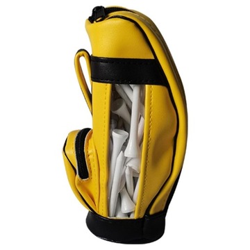torba na piłki golfowe pu skóra żółta 50 sztukBall