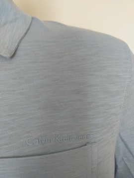 Calvin Klein koszulka polo męska M bladoniebieska