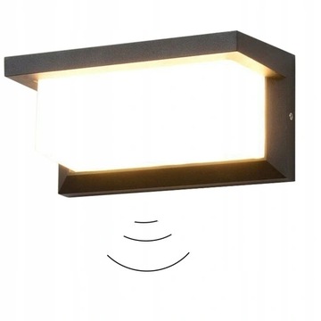 LAMPA ZEWNĘTRZNA LED ŚCIENNA CZUJNIK RUCHU KINKIET