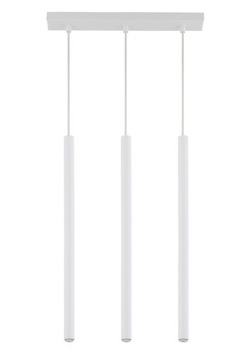 SIGMA Nowoczesna lampa LED SOPEL 3 PROSTY BIAŁY lampa wisząca LED