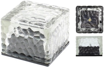 Lampa Solarna Ogrodowa Kostka Lodu Ciepła 7x7x5,5